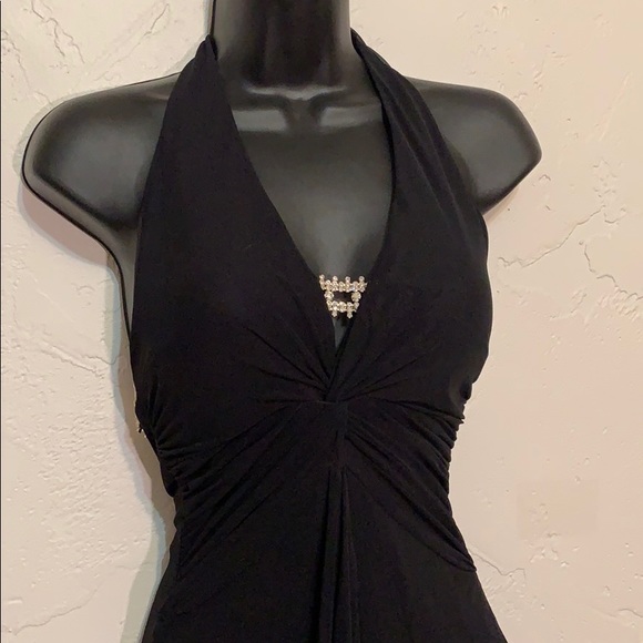 Vintage Cache Gown  Dress with Rhinestones - Picture 2 of 4